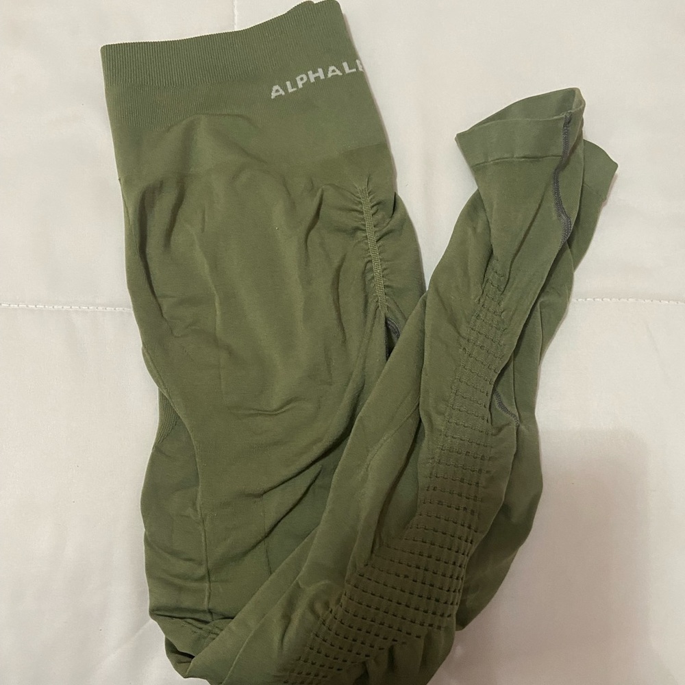 Alphalete Forest Green contour leggings